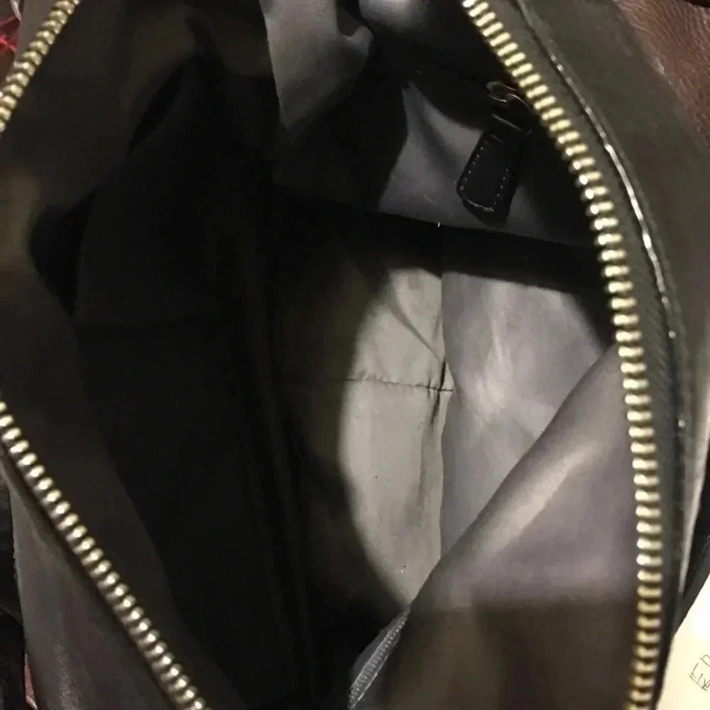 Authentic coach black leather handbag